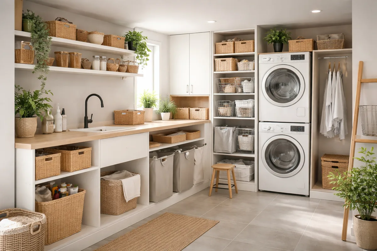 Quel type de rangement choisir pour une buanderie de 10 m²