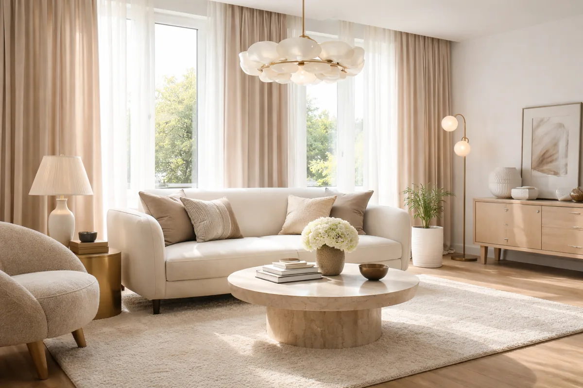 Comment associer mobilier design, textiles élégants et éclairage raffiné dans votre intérieur