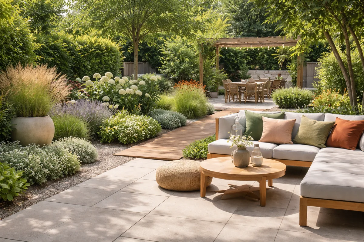 Comment choisir les couleurs et revêtements pour un jardin harmonieux